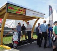 Produktpräsentation der Solar-Tankstelle auf dem EVN Cup 2009